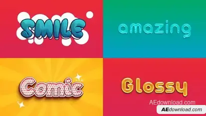 Text Effect - Kid Style 03 Titles template preview