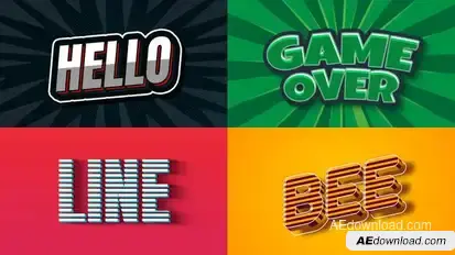 Text Effect - Vintage Style 01 Titles template preview