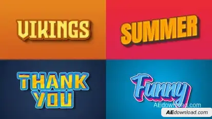 Text Effect - Vintage Style 03 Titles template preview