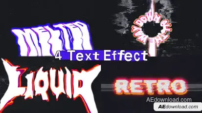 Text Effect Template Titles template preview