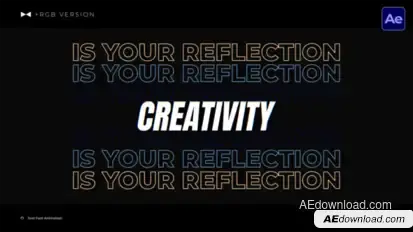 Text Fast Animation  AE Titles template preview