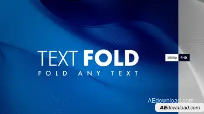 Text Fold Titles template preview