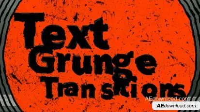 Text Grunge Transitions Elements template preview