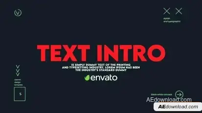 Text Intro Openers template preview