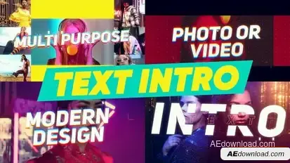 Text Intro Openers template preview
