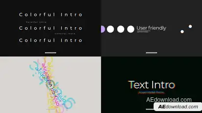 Text Intro Openers template preview
