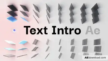 Text Intro Animation Openers template preview