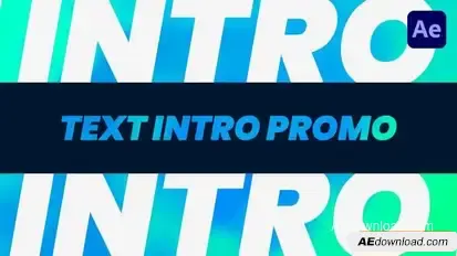 Text Intro Promo Openers template preview
