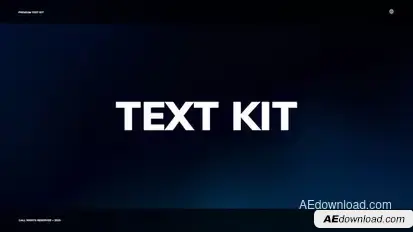 Text Kit | AE Titles template preview