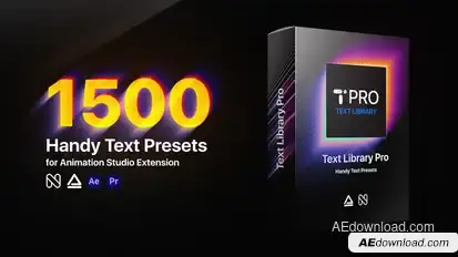 Text Library - Handy Text Animations Titles template preview