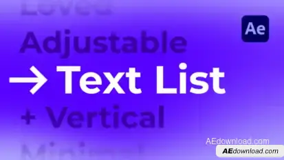 Text List Titles template preview