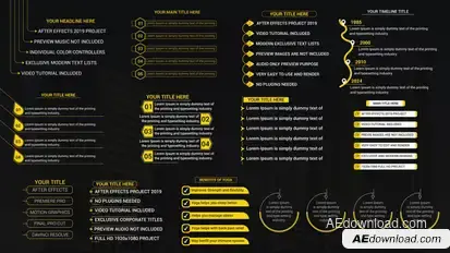 Text List Titles Titles template preview