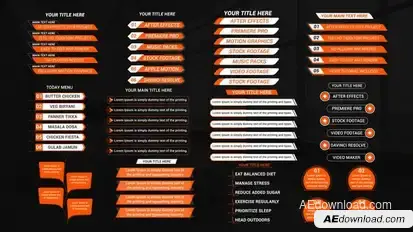 Text Lists Titles Titles template preview