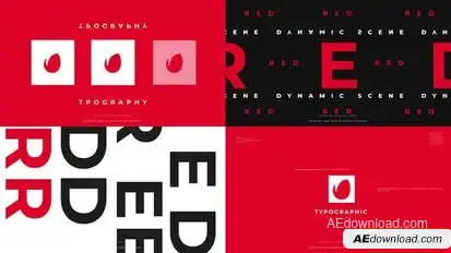 Text Logo Intro Openers template preview