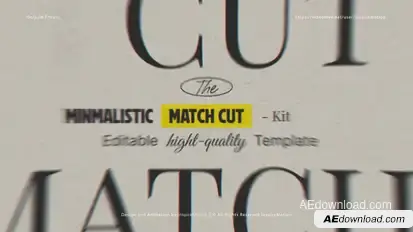 Text Match Cut Titles template preview