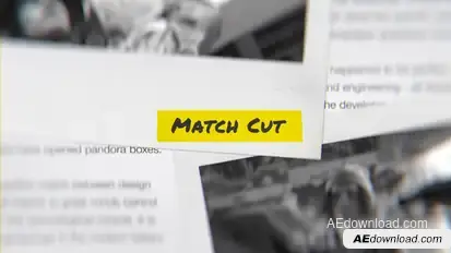 Text Match Cut Titles template preview