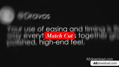 Text Match Cut Opener Titles template preview