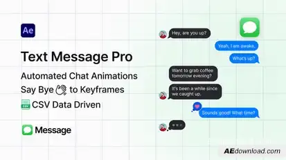 Text Message Pro Elements template preview