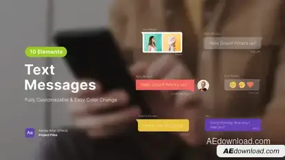 Text Messages Elements template preview