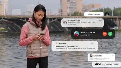 Text Notification Bars Titles template preview