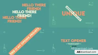 Text Opener Openers template preview