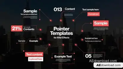 Text Pointers & Callouts Elements template preview