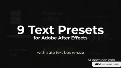 Text Presets Titles template preview