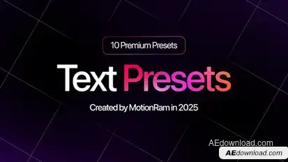 Text Presets Titles template preview