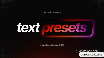 Text Presets Titles template preview