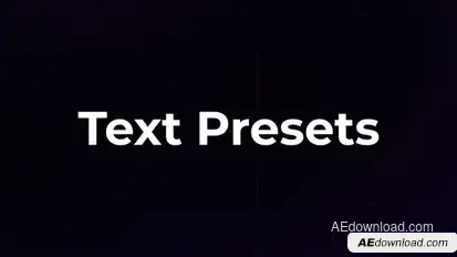 Text Presets | AE Titles template preview