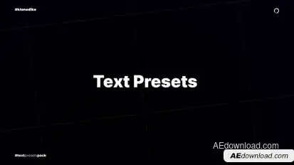 Text Presets  After Effects Titles template preview