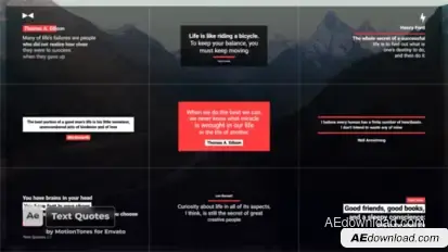 Text Quotes 2.0  AE Titles template preview