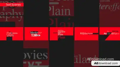 Text Scenes Titles template preview