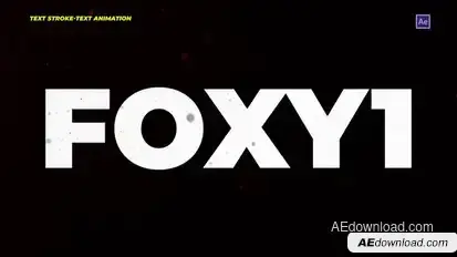 Text Stroke-Text Animation Titles template preview