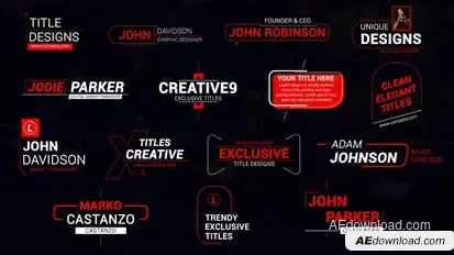 Text Title Designs Elements template preview