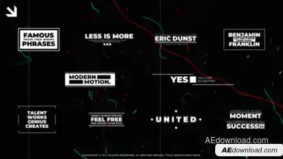 Text Titles | AE Titles template preview