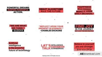 Text Titles | AE Titles template preview