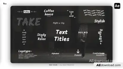 Text Titles | AE Titles template preview