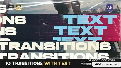 Text Transitions Elements template preview