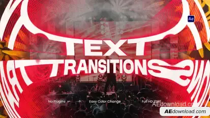 Text Transitions Elements template preview