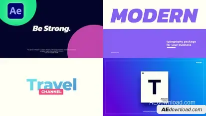 Text Transitions Elements template preview