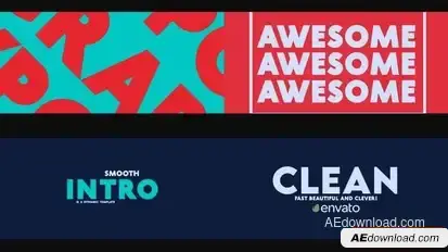 Text Typo Intro Openers template preview