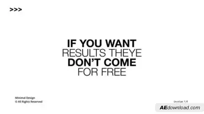 Text Typography 1.0 | After Effects Titles template preview