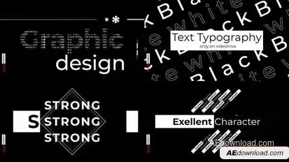 Text Typography Openers template preview