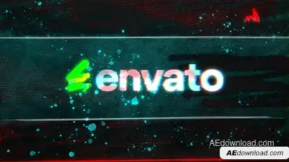 Texture Glitch Reveal Logo Logo Stings template preview