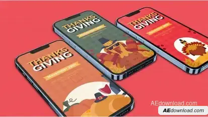 Thank Giving Instagram Story Openers template preview