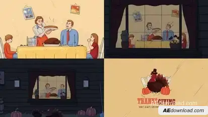Thanksgiving Day Intro Openers template preview