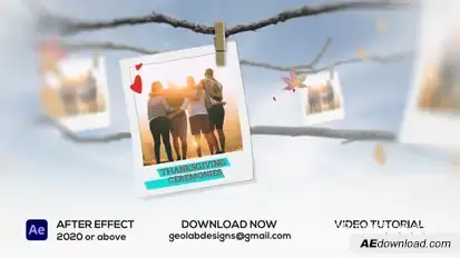 Thanksgiving Day Titles Openers template preview