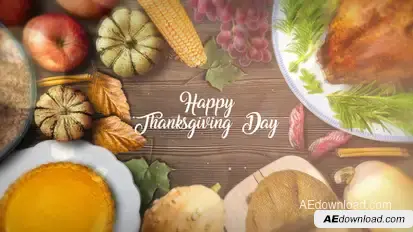 Thanksgiving Special Promo Video Displays template preview