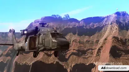 The 3D Grand Canyon Video Displays template preview